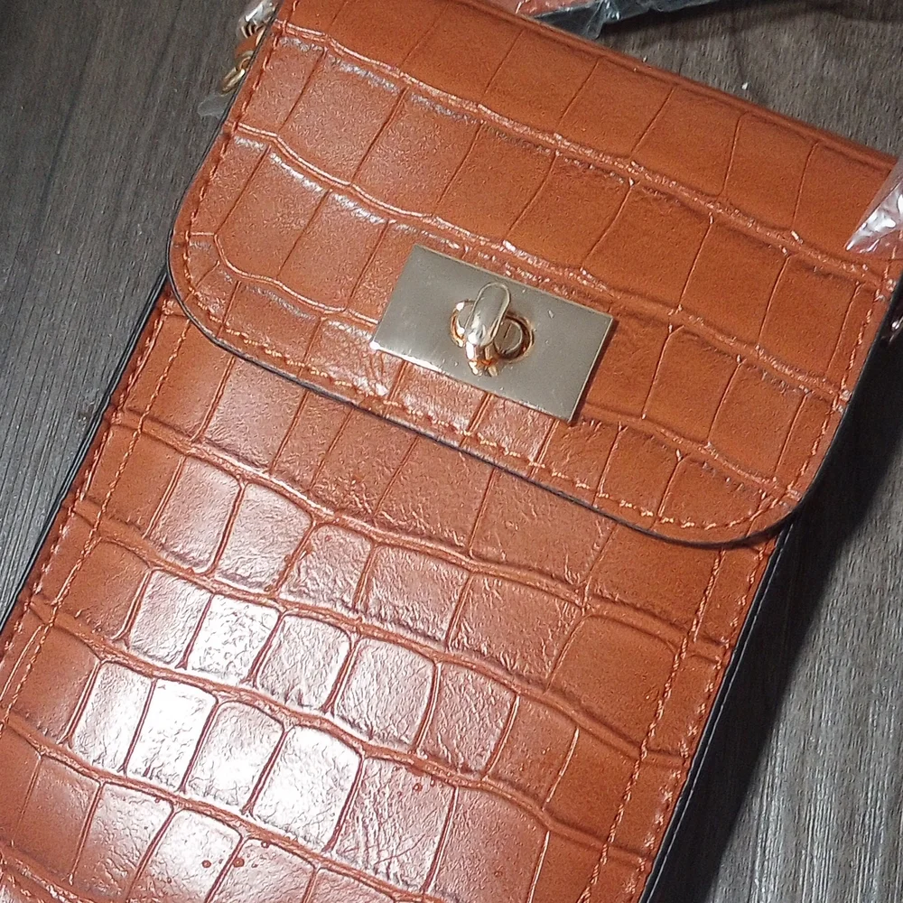 New Mellow World Crossbody Bag - Vegan Leather Caramel Color - Picture 7 of 7